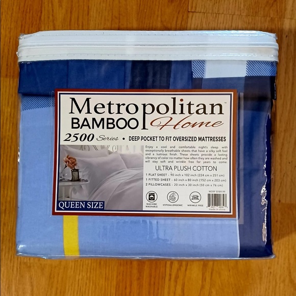 BAMBOO Bedding Nwt Metropolitan Bamboo Home 4pc Sheet Set Poshmark